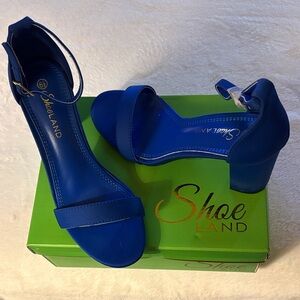 AND Vibrant Blue Heels